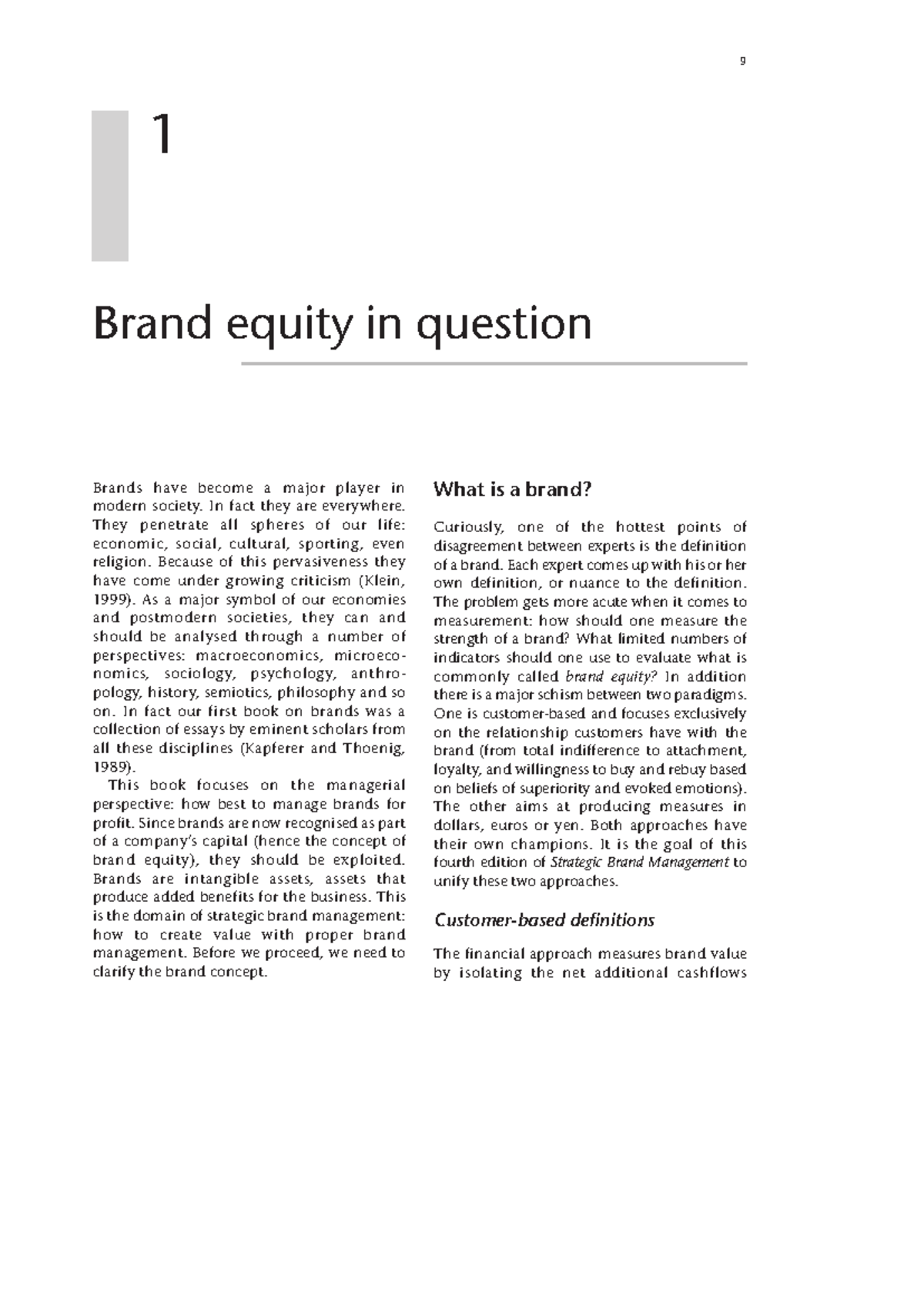 Brand Equity in Question: Analyzing Strategic Brand Management (4D ...