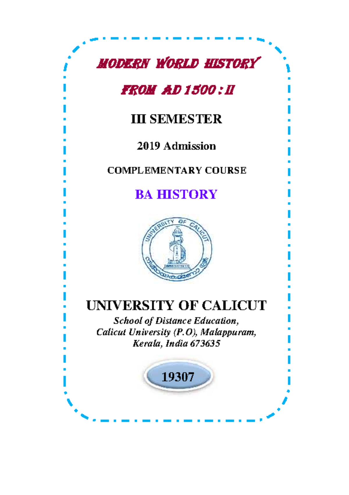 Modern world history from AD 1500 - MODERN WORLD HISTORY FROM AD 1500 ...