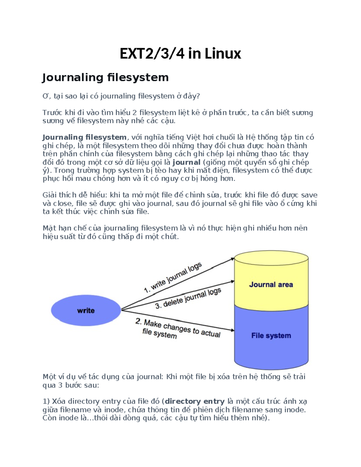Tutorial 03: Hệ Thống Tập Tin Linux - EXT2, EXT3, EXT4, XFS - Studocu