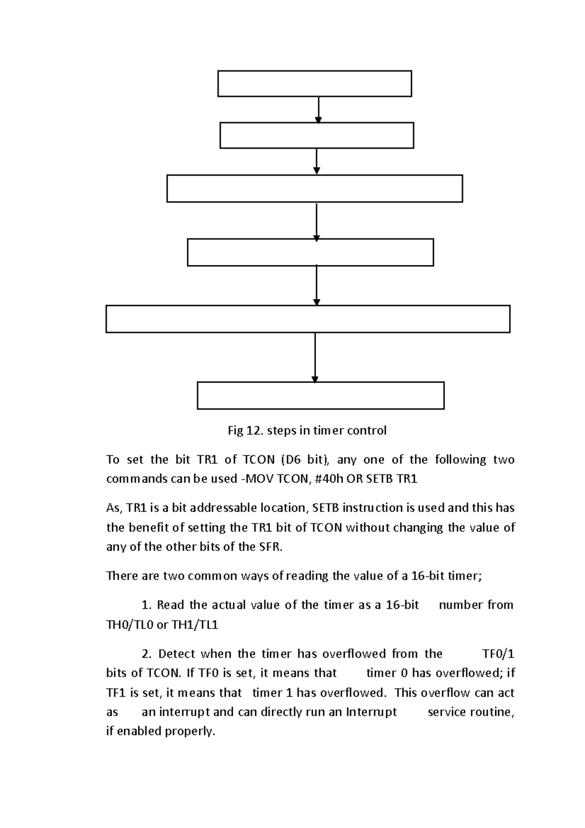 Microcontroller and Embedded Processors: Timer Control Insights (14 ...