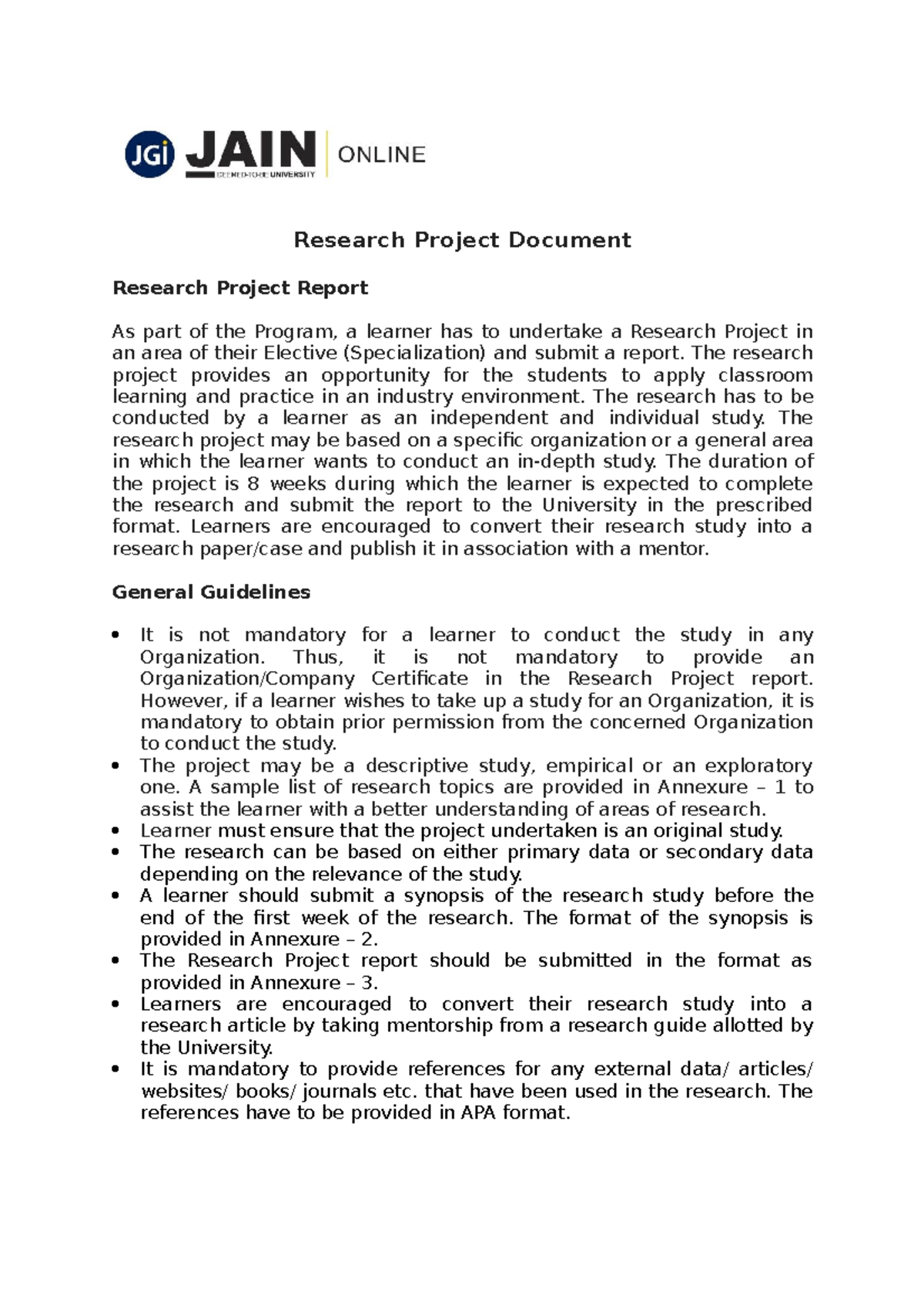 MCom Research Project Guidelines: Comprehensive Overview & Instructions ...
