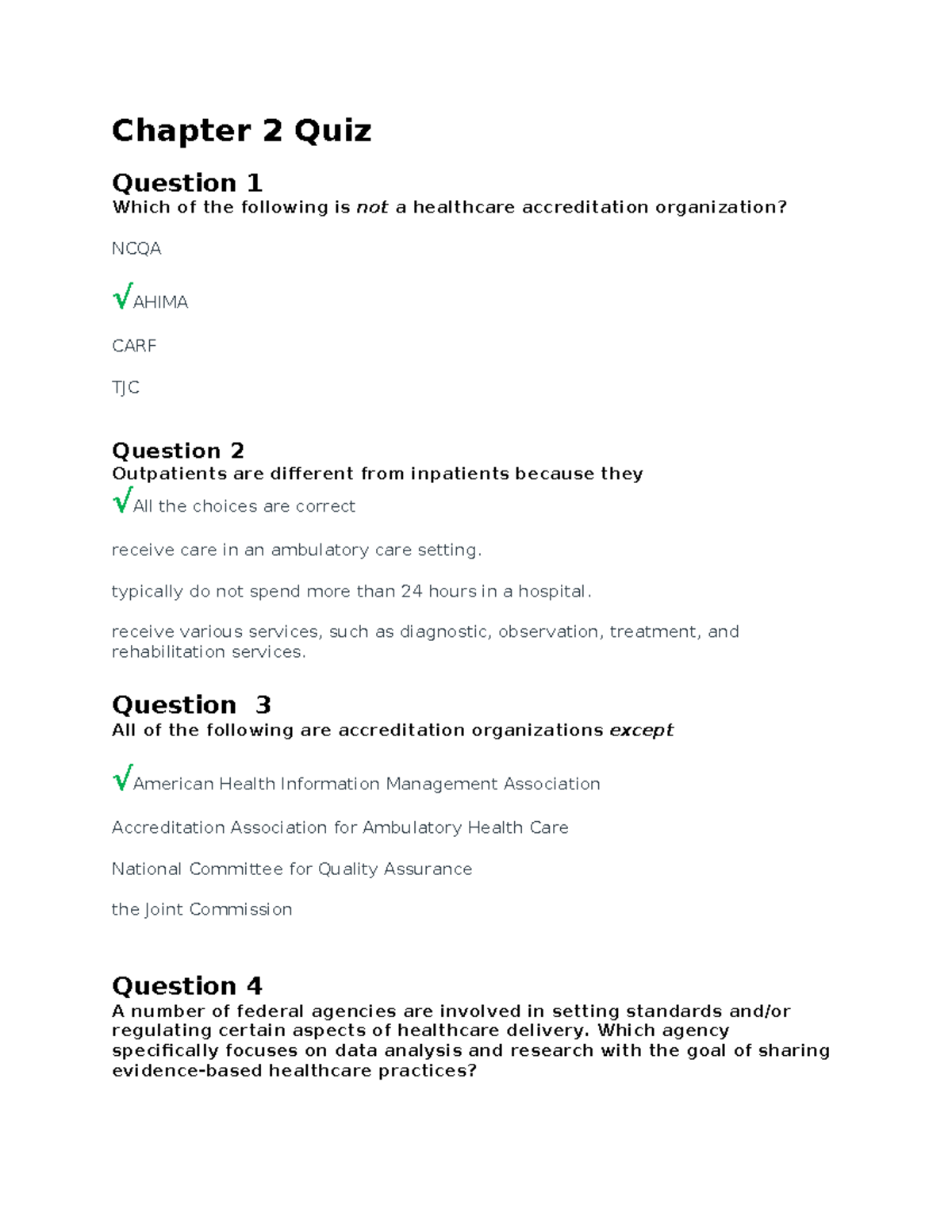 Chapter 7 Answers to Learning Exercises and Questions - Studocu