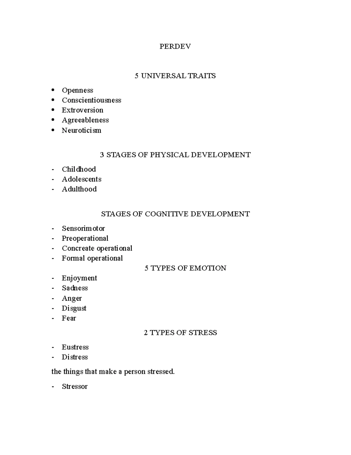 Perdev exam - AAAAAAAAAAAAAAA - Perdev - personal development Personal ...