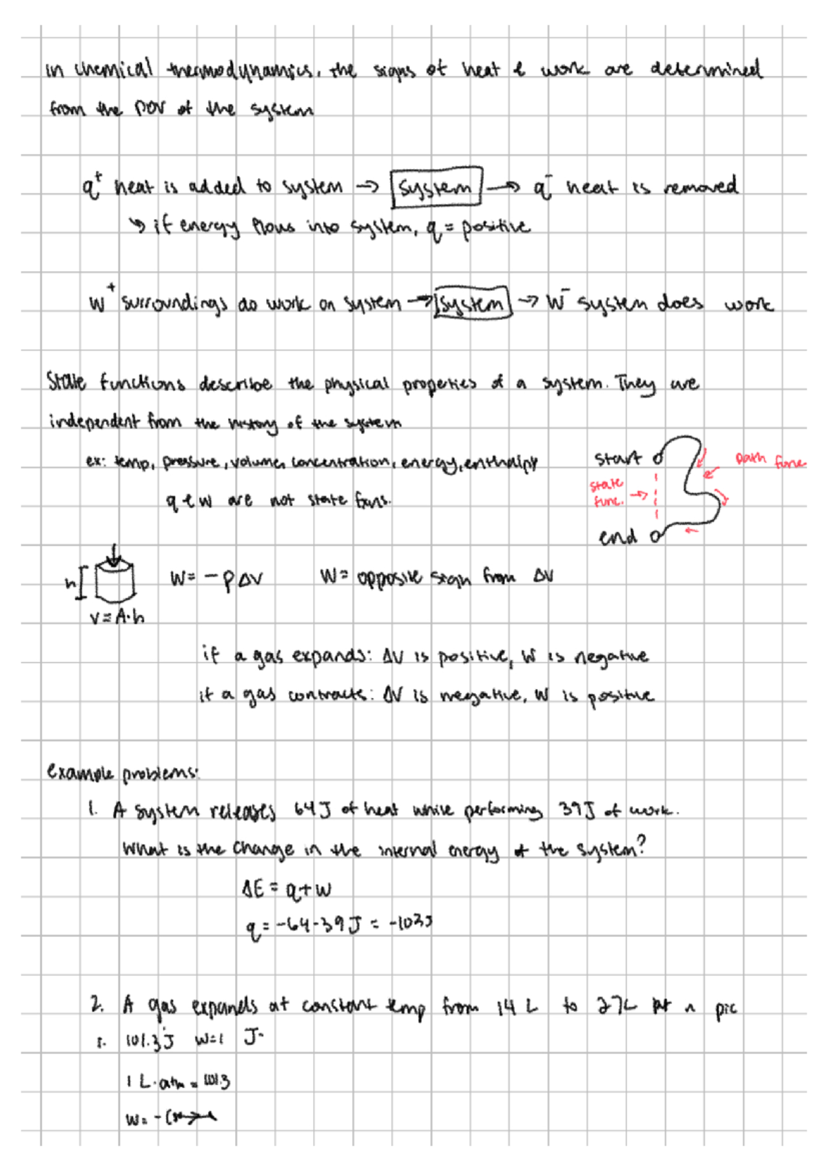 Thermochemistry Notes - CHEM 101: Key Concepts and Examples - Studocu