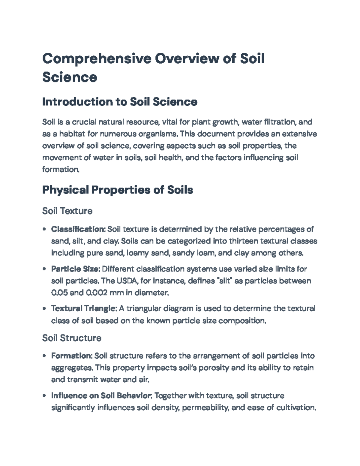 Comprehensive Overview of Soil Science and Its Key Concepts ...