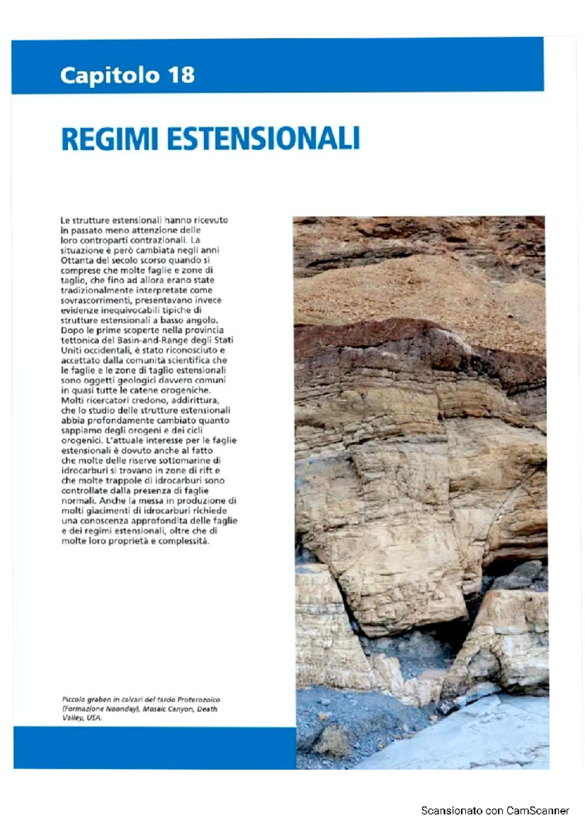 Capitolo 18: Regimi Estensionali - Studocu