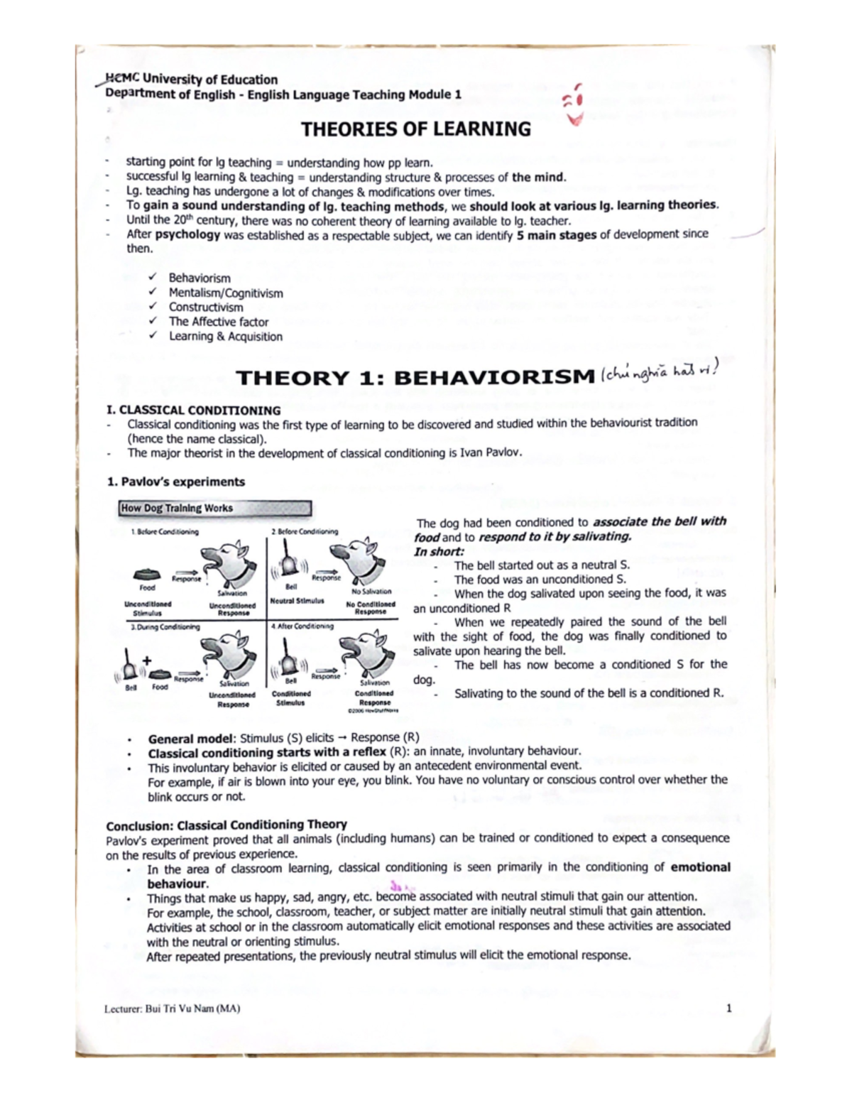 ELT1 - Theories of Learning and Their Applications in Language Teaching ...