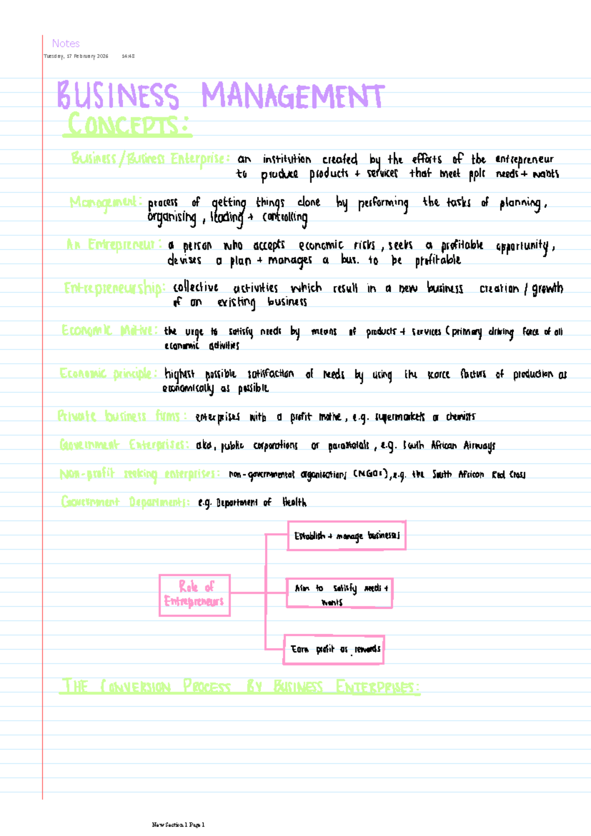 Study unit 1 - Student summary of Chapter 1 - EB121 - Notes Tuesday, 17 ...