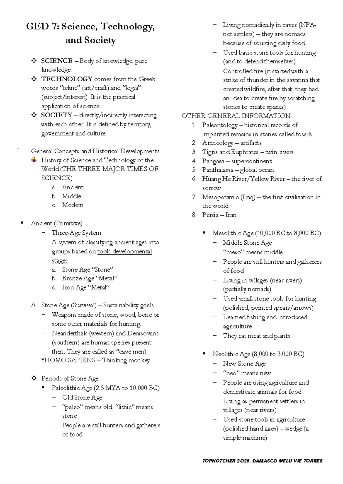 GED 7: Science, Technology, and Society - Historical Developments and ...
