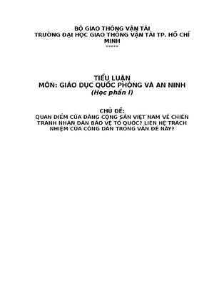 [Solved] tiu lun v Ni dung kt hp pht trin kinh t x hi vi tng cng cng c ...