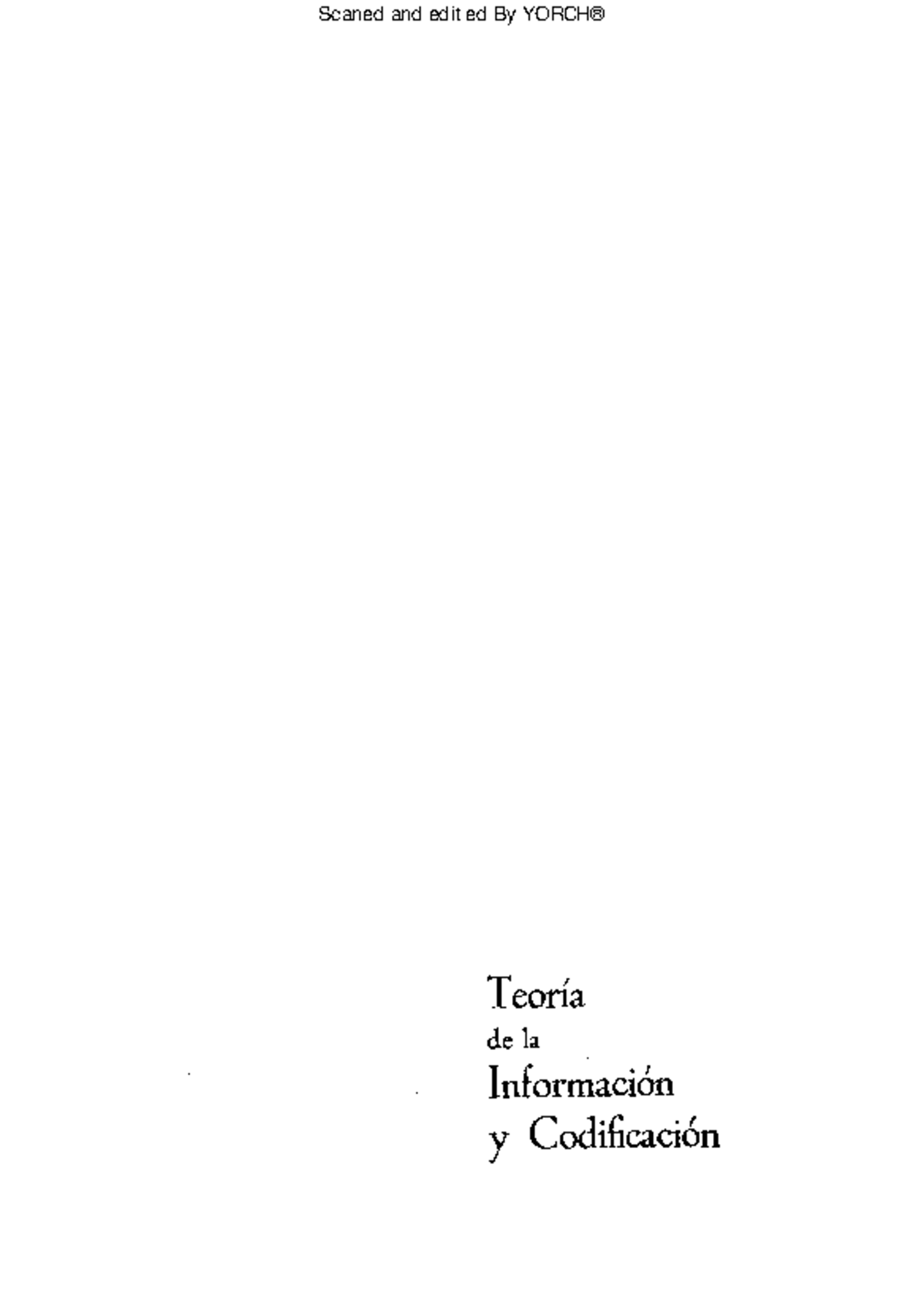 Teoría de la Información y Codificación por Norman Abramson - Ebook ...