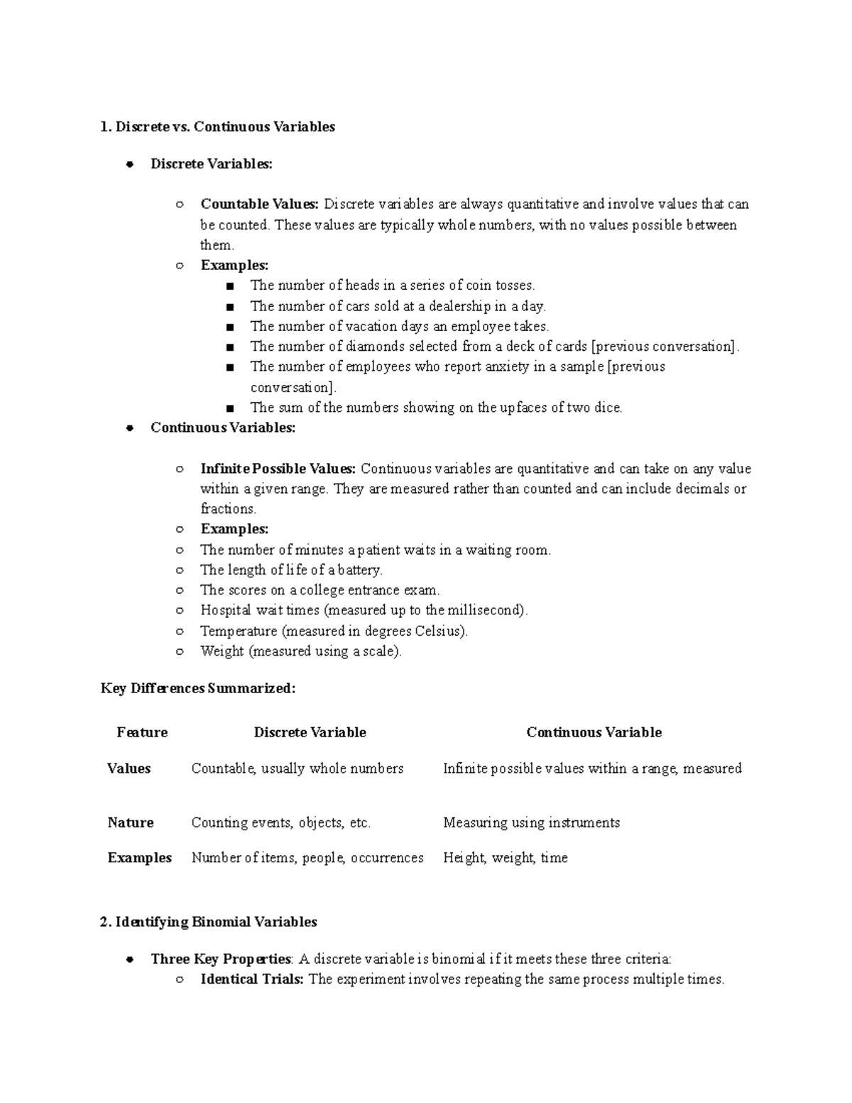 When to Use What - Statistics help on when to use what formula and ...