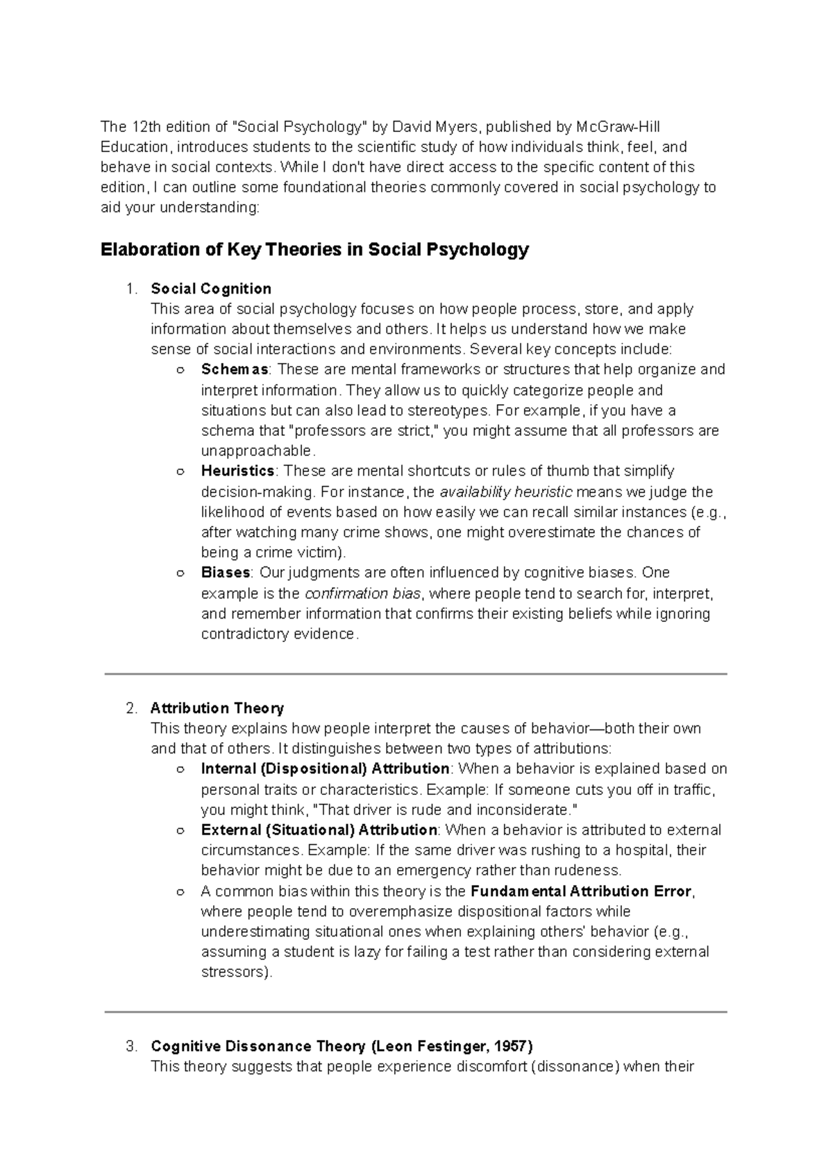 Theories in Social Psychology - Notes for PSY 101 Final Exam - Studocu
