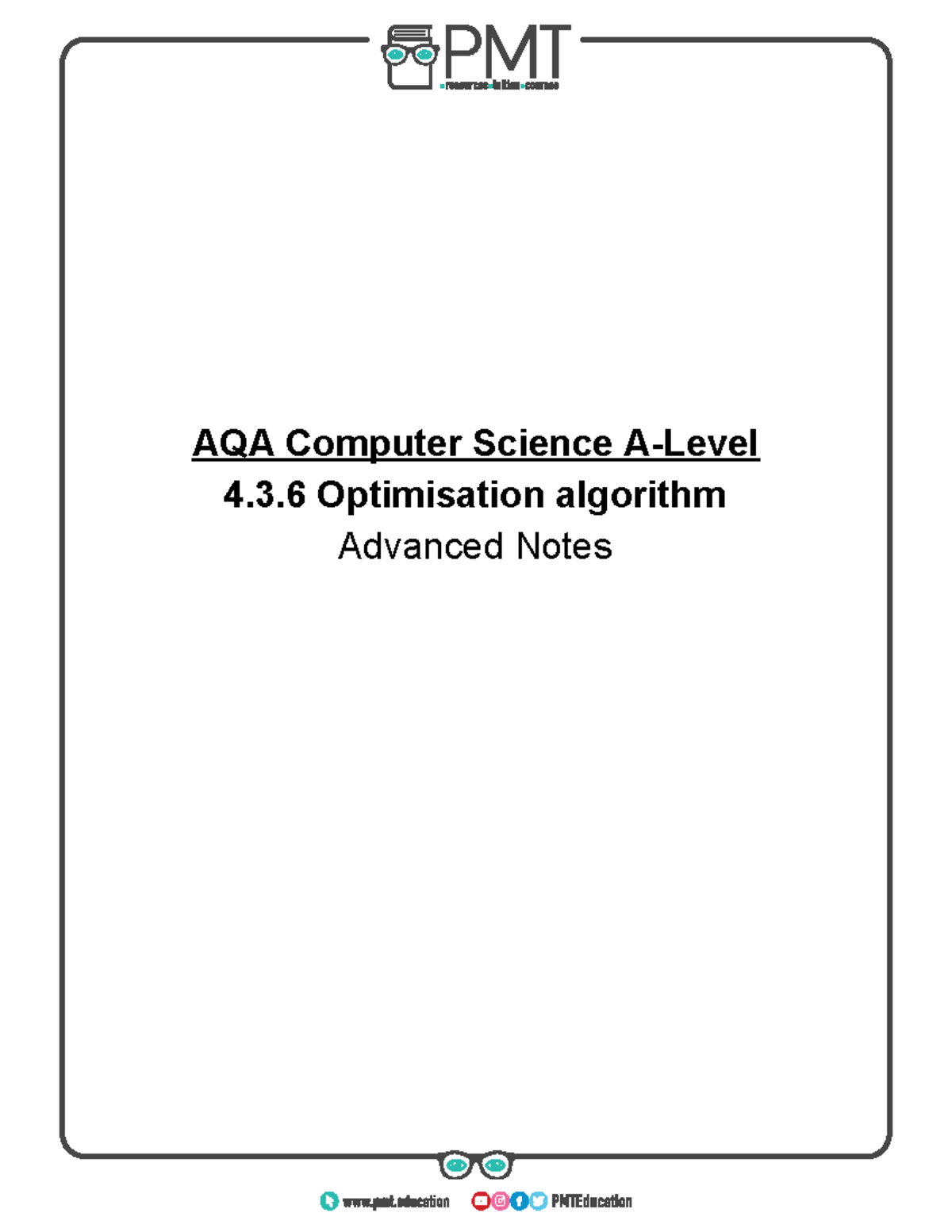 AQA Computer Science 4.3.6 Advanced Notes on Shortest Path Algorithm ...