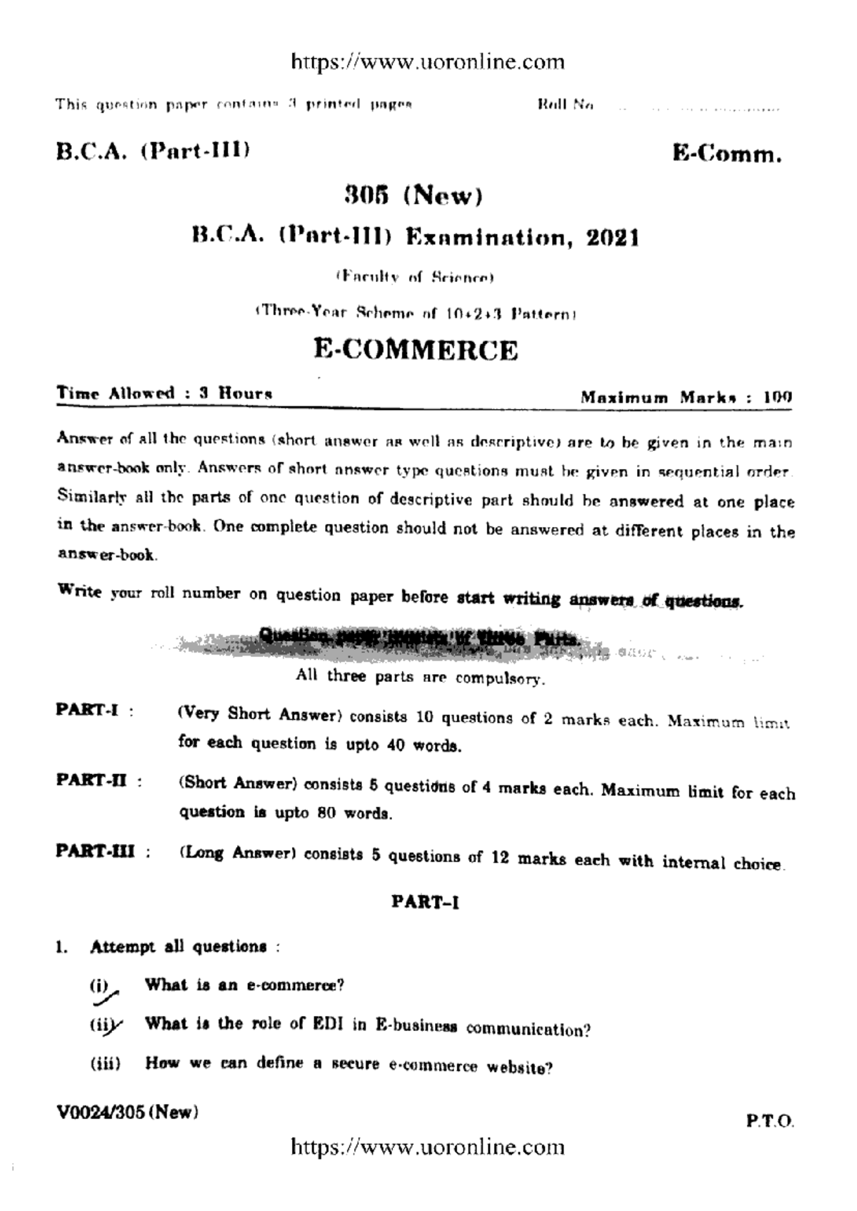 E-Commerce 305 Final Exam Notes - 2021 (Faculty of Science) - Studocu