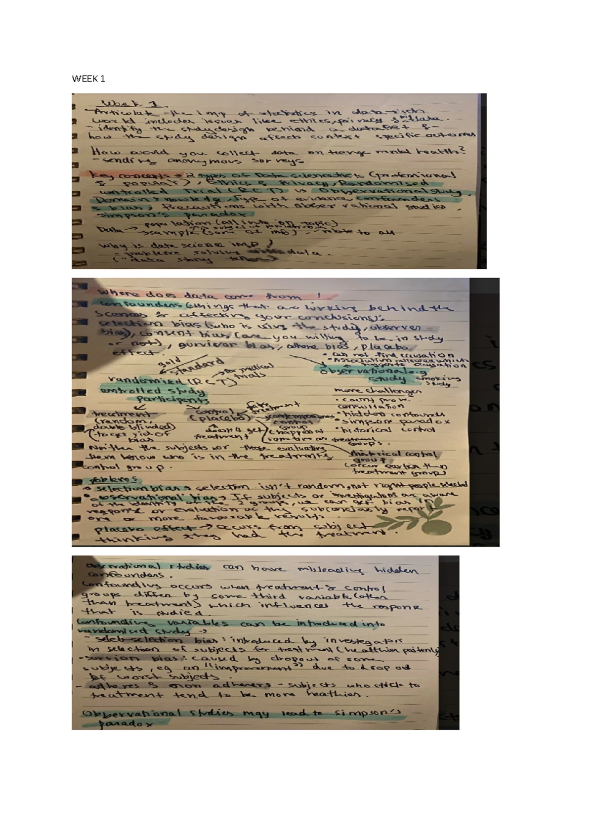 Calculus Formula Sheet: Week 1 Summary & Key Theorems - Studocu