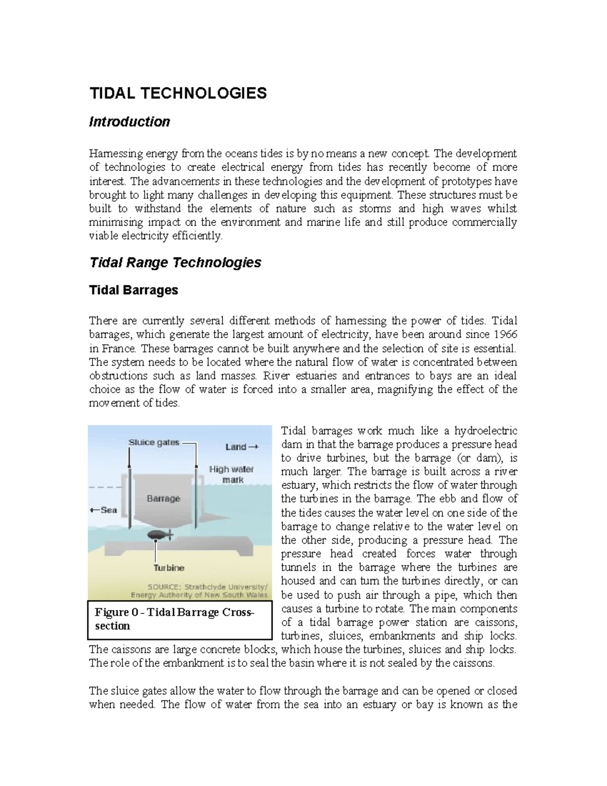 TIDAL TECHNOLOGIES: Innovations in Tidal Energy Generation Systems ...