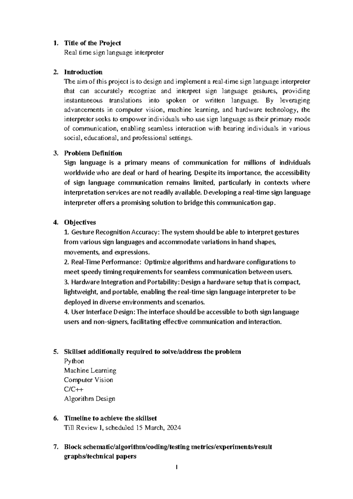 BVB - Real-Time Sign Language Interpreter Project Overview and Goals ...