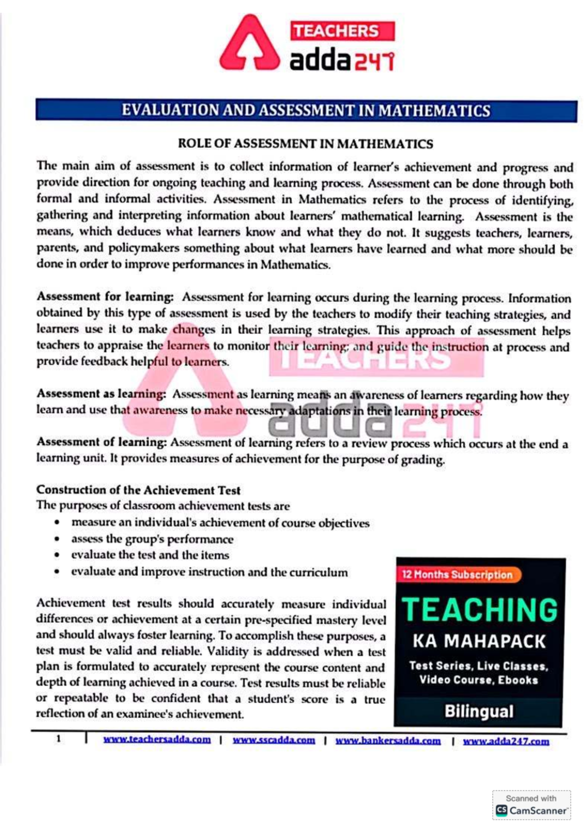 EDM 136 - Summary Anatomía humana - A TEACHERS adda 247 EVALUATION AND ...