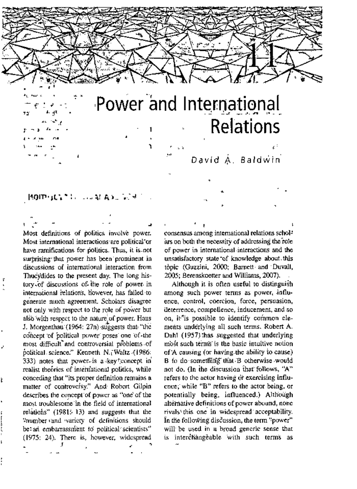 Power Dynamics in International Relations: A Study Guide for BIO101 ...