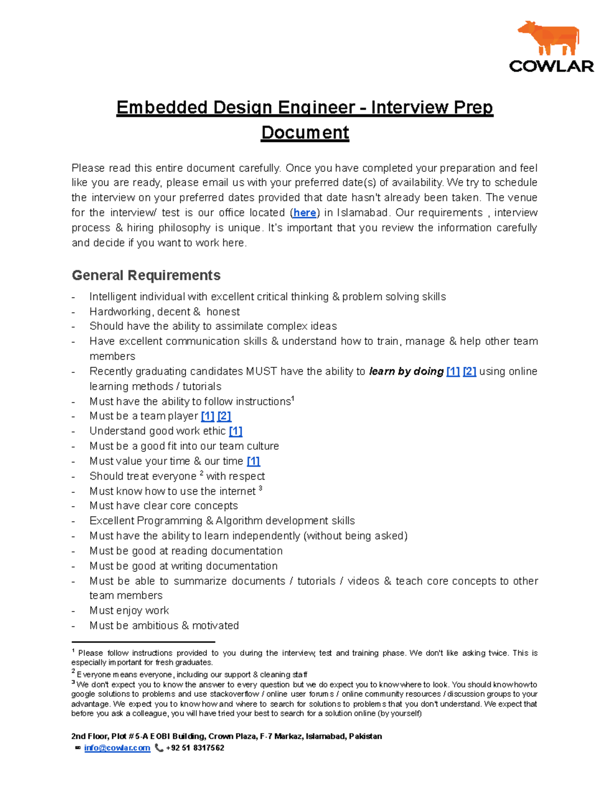 Embedded Design Engineer - Interview Preparation Guide Document - Studocu