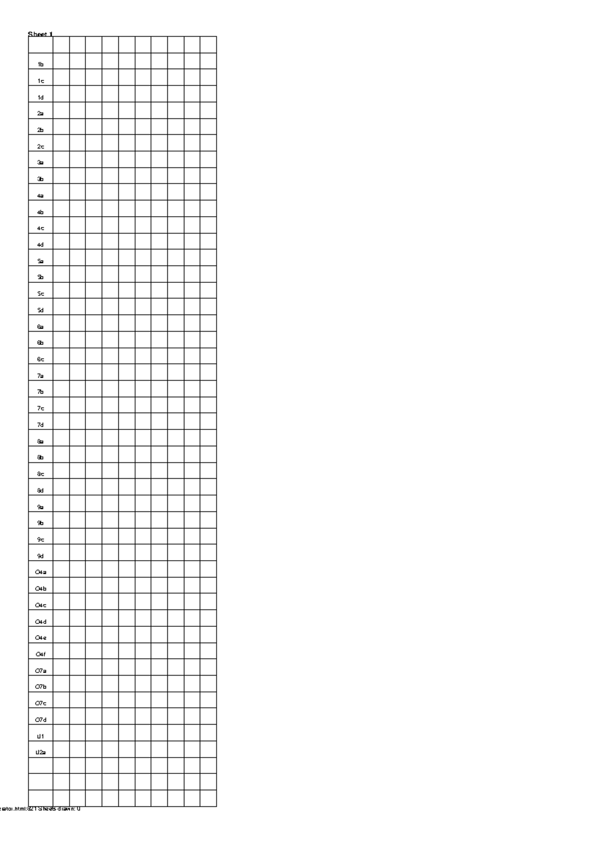 My grid - Grid - Wiskunde - Sheet 1 1b 1c 1d 2a 2b 2c 3a 3b 4a 4b 4c 4d ...