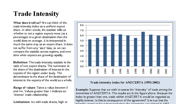Trade Intensity Analysis: Bangladesh-China Trade Deficit Insights - Studocu