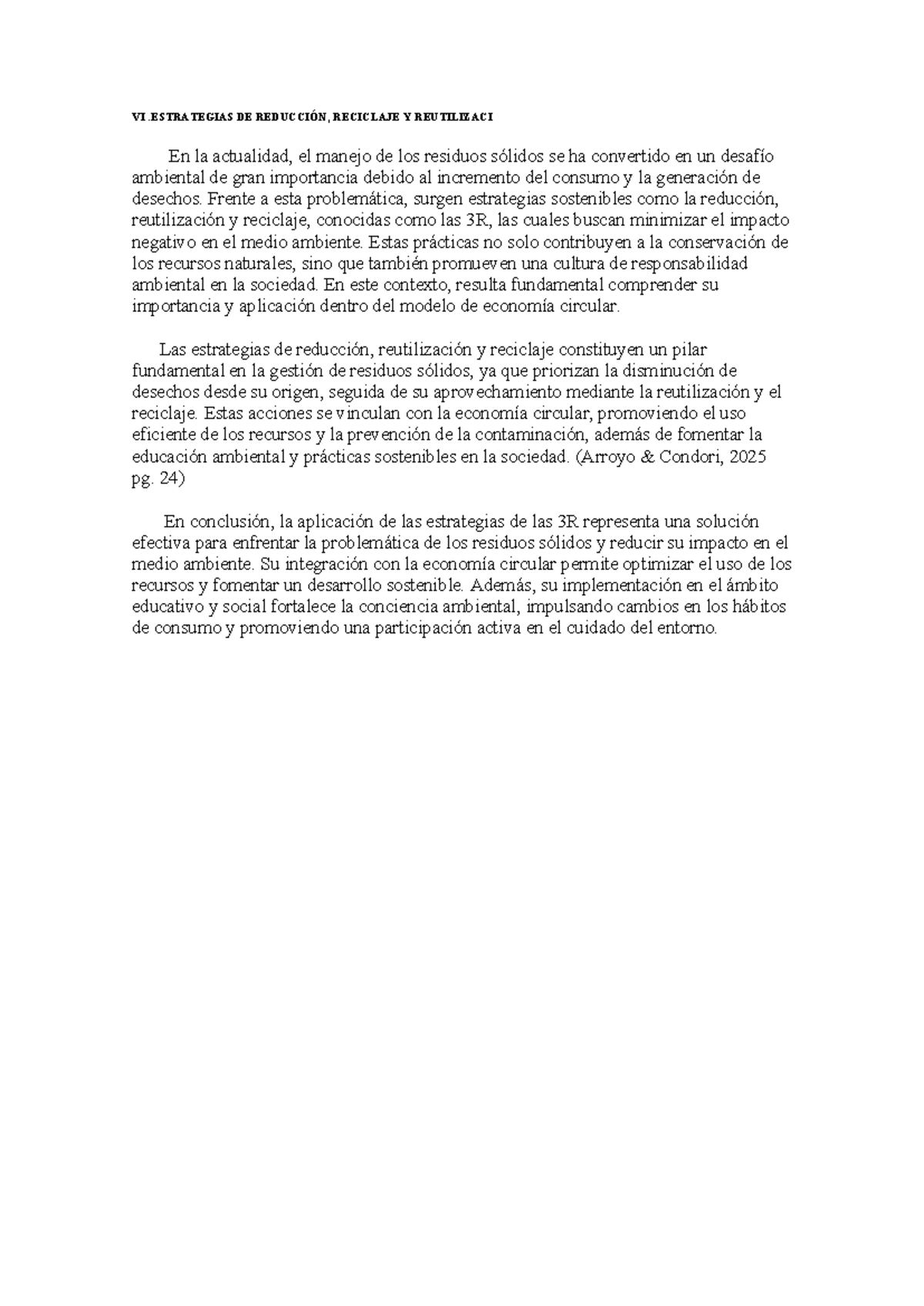 Estrategias 3R: Reducción, Reciclaje y Reutilización en Residuos - Studocu