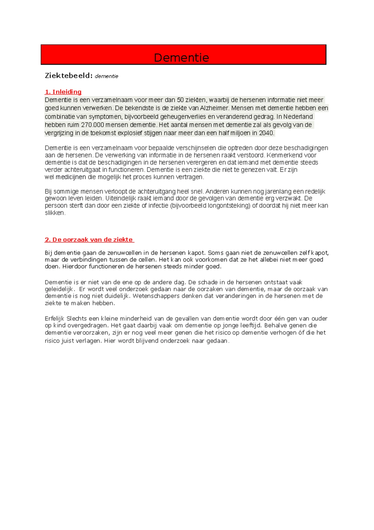 Ziektebeeld Analyse: Oorzaken, Symptomen en Behandeling - Studeersnel