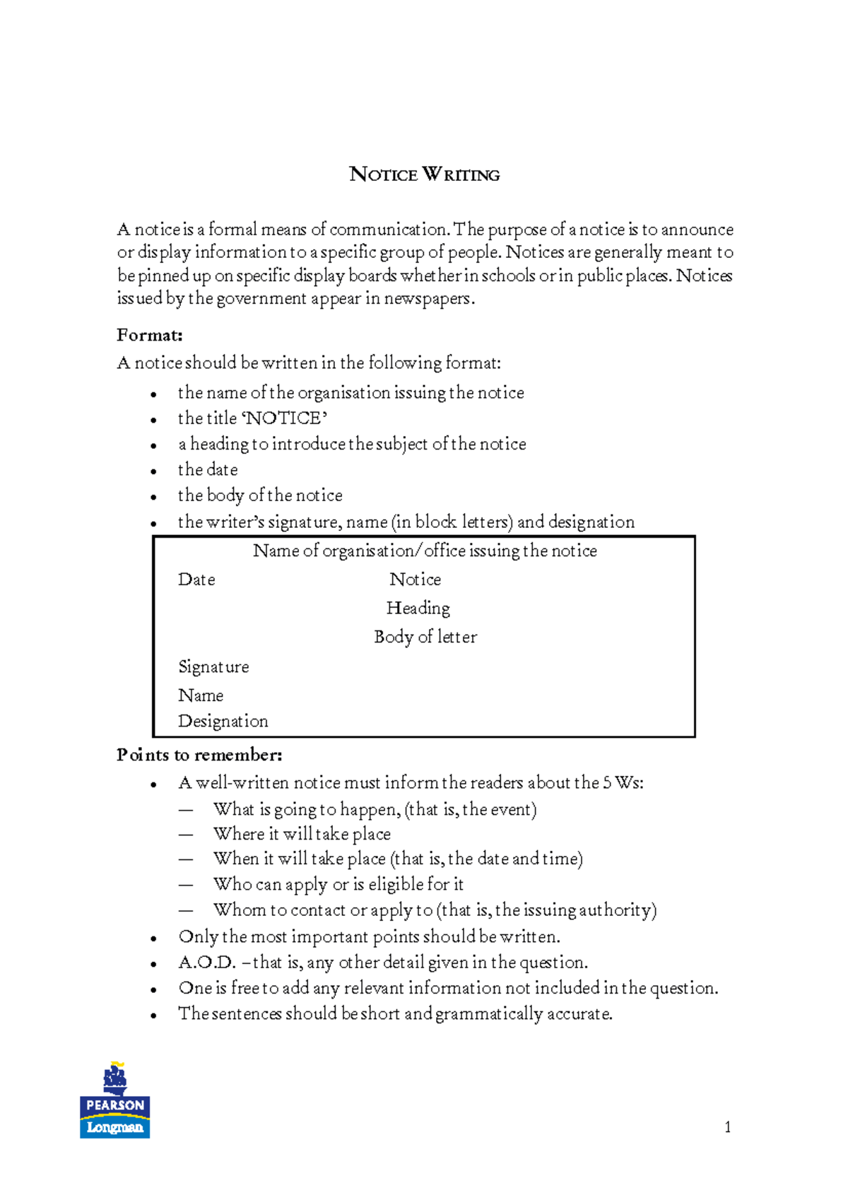 Notice Writing: Key Guidelines and Examples for Effective Communication ...