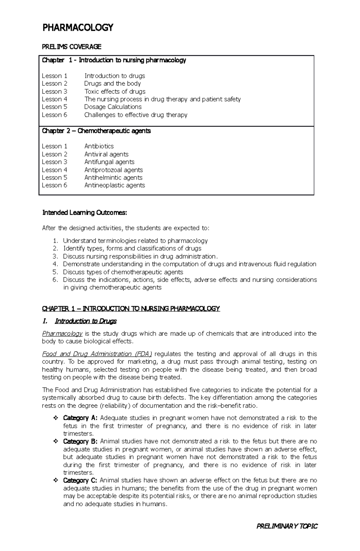 Pharmacology 101 - Comprehensive Lecture Notes & Key Concepts - Studocu