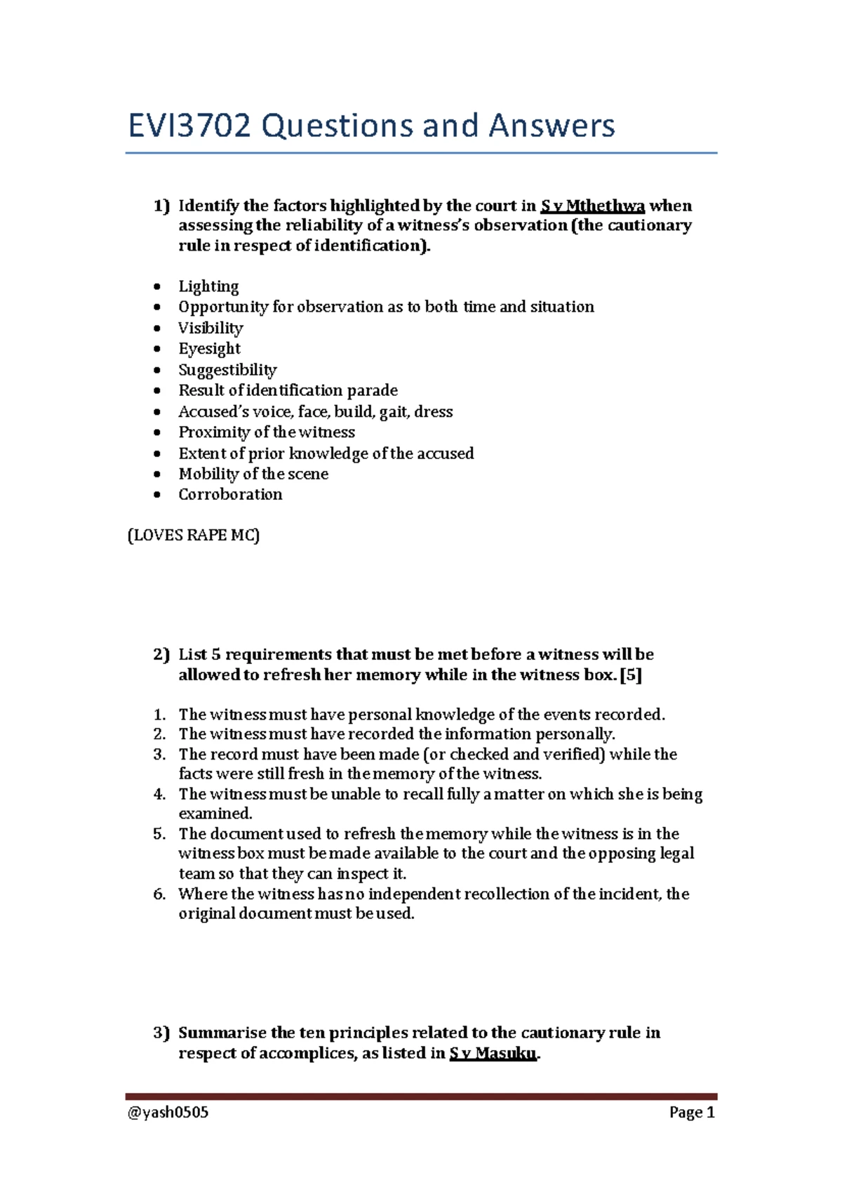 Maimela Ngoako V RAF Case Study - Judgment Draft Analysis - Studocu