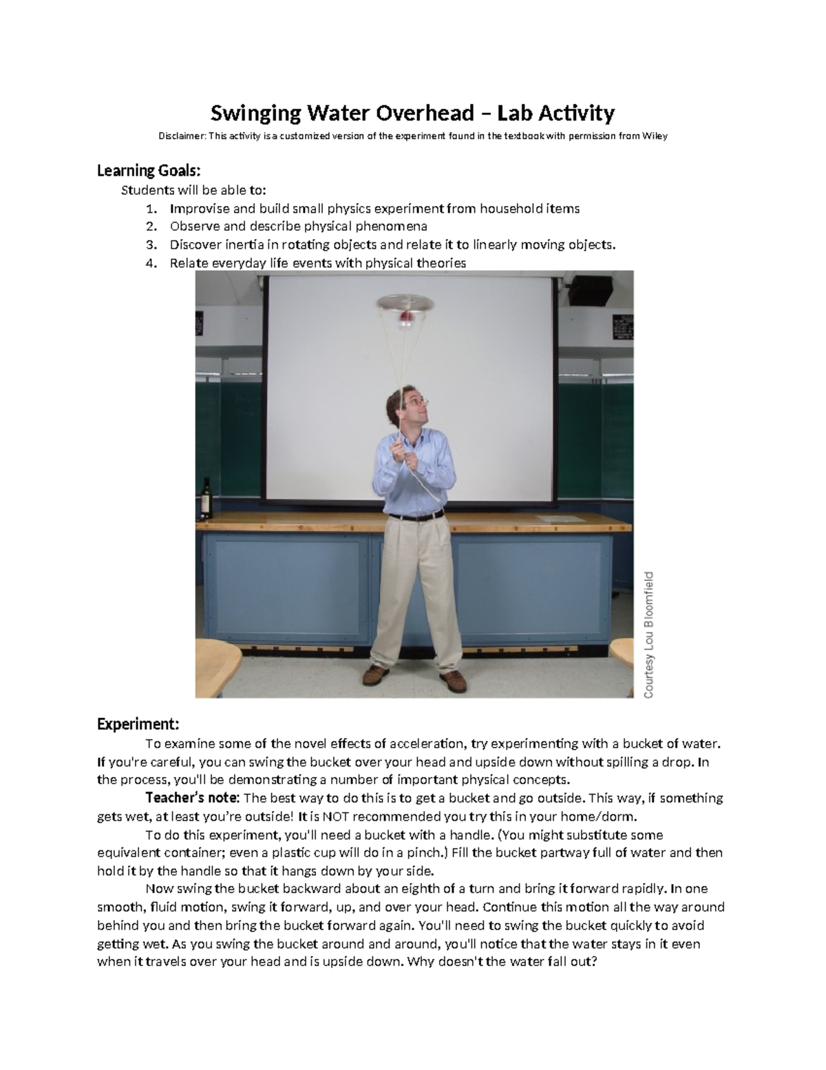 Lab03 - Spinning Water Overhead - Swinging Water Overhead – Lab ...