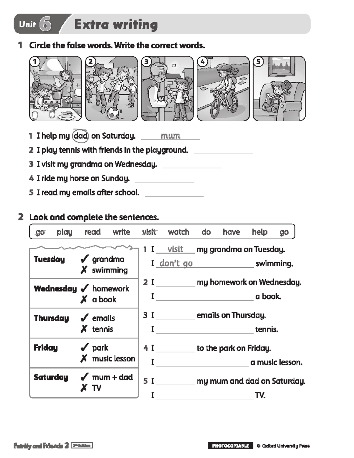 Unit 1 Extra Writing 2 - Fun Activities and Corrections - Studocu