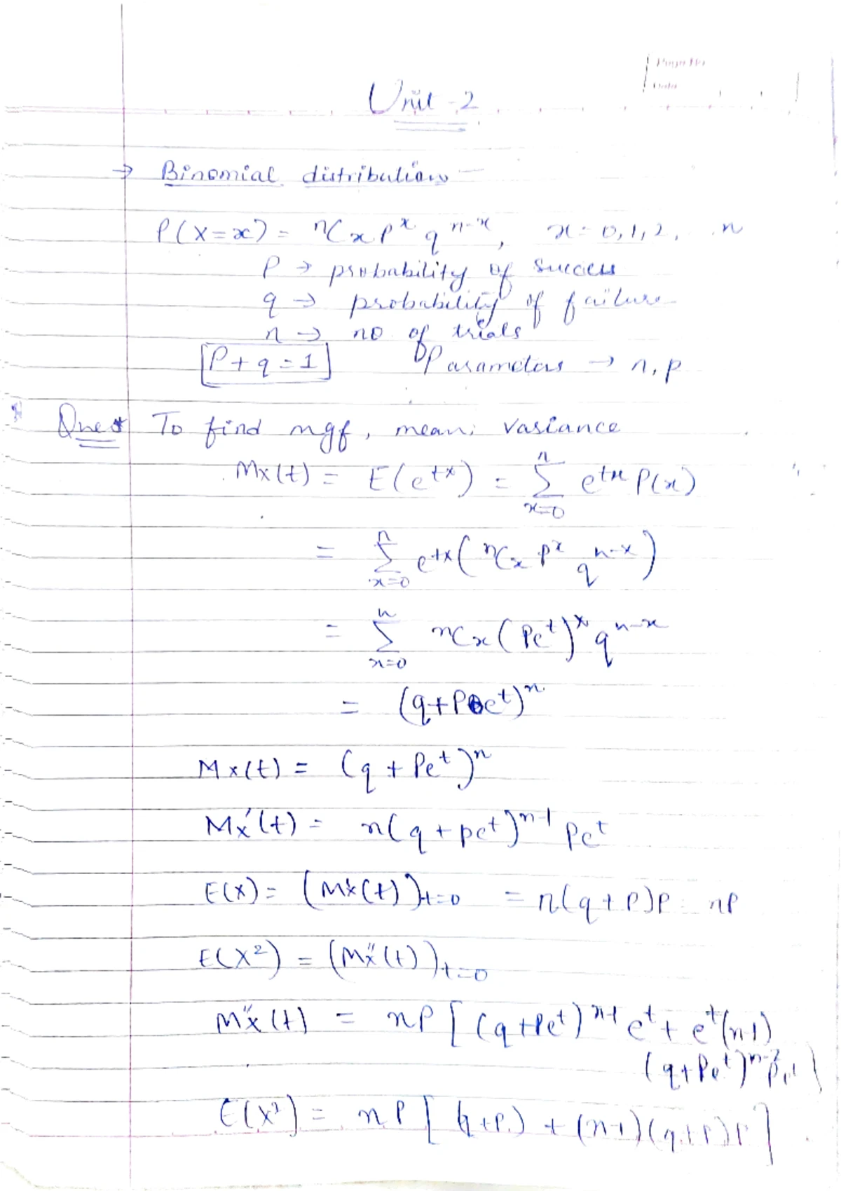 PQT Assignment 2 - Probability and Statistics Solutions - Studocu