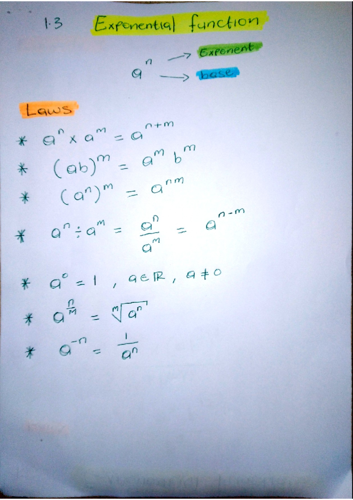 Week 2 L1 - Exponential Functions and Growth Models Notes - Studocu