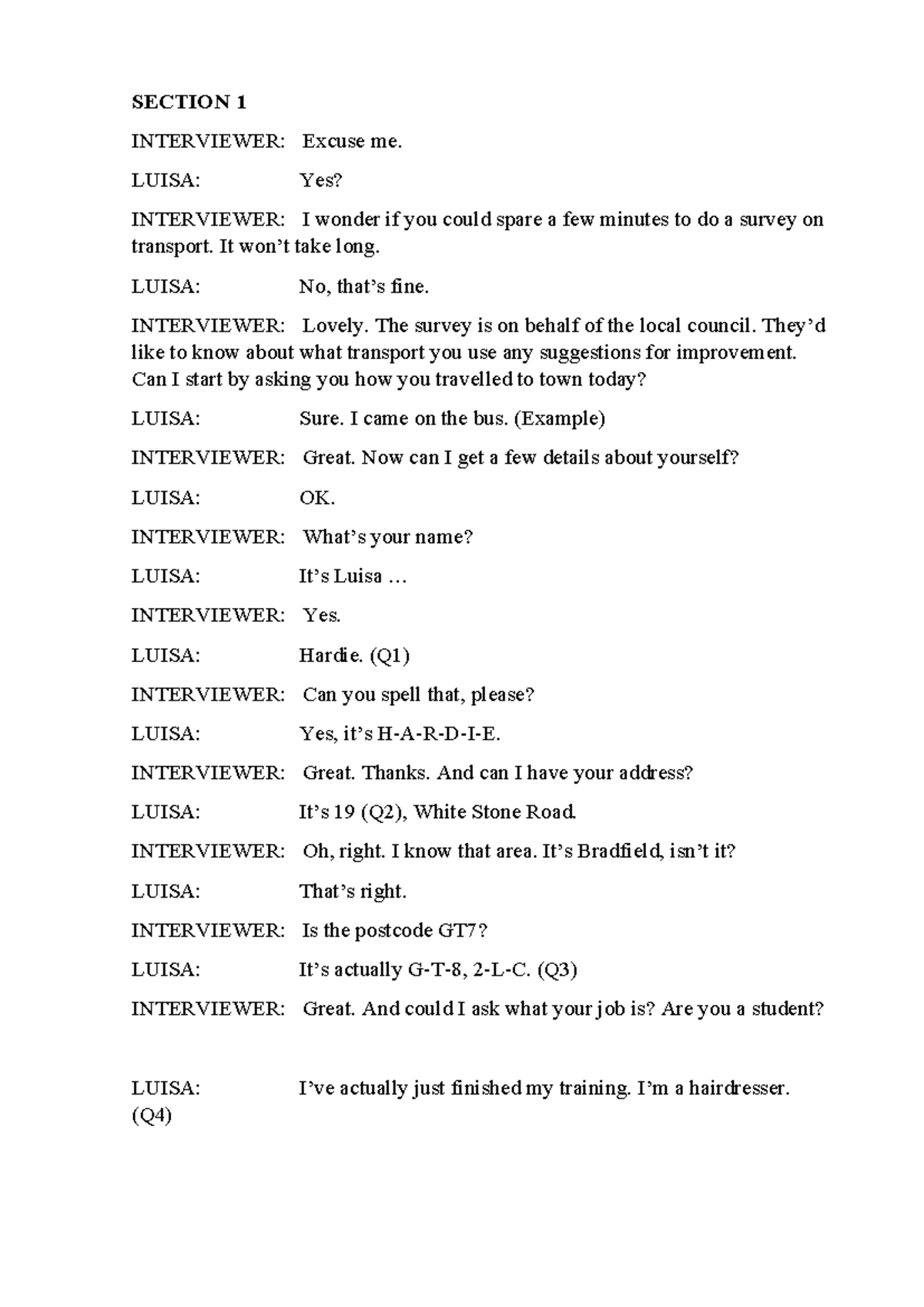 Cambridge IELTS 10 Test 2: Listening and Speaking Practice - Studocu