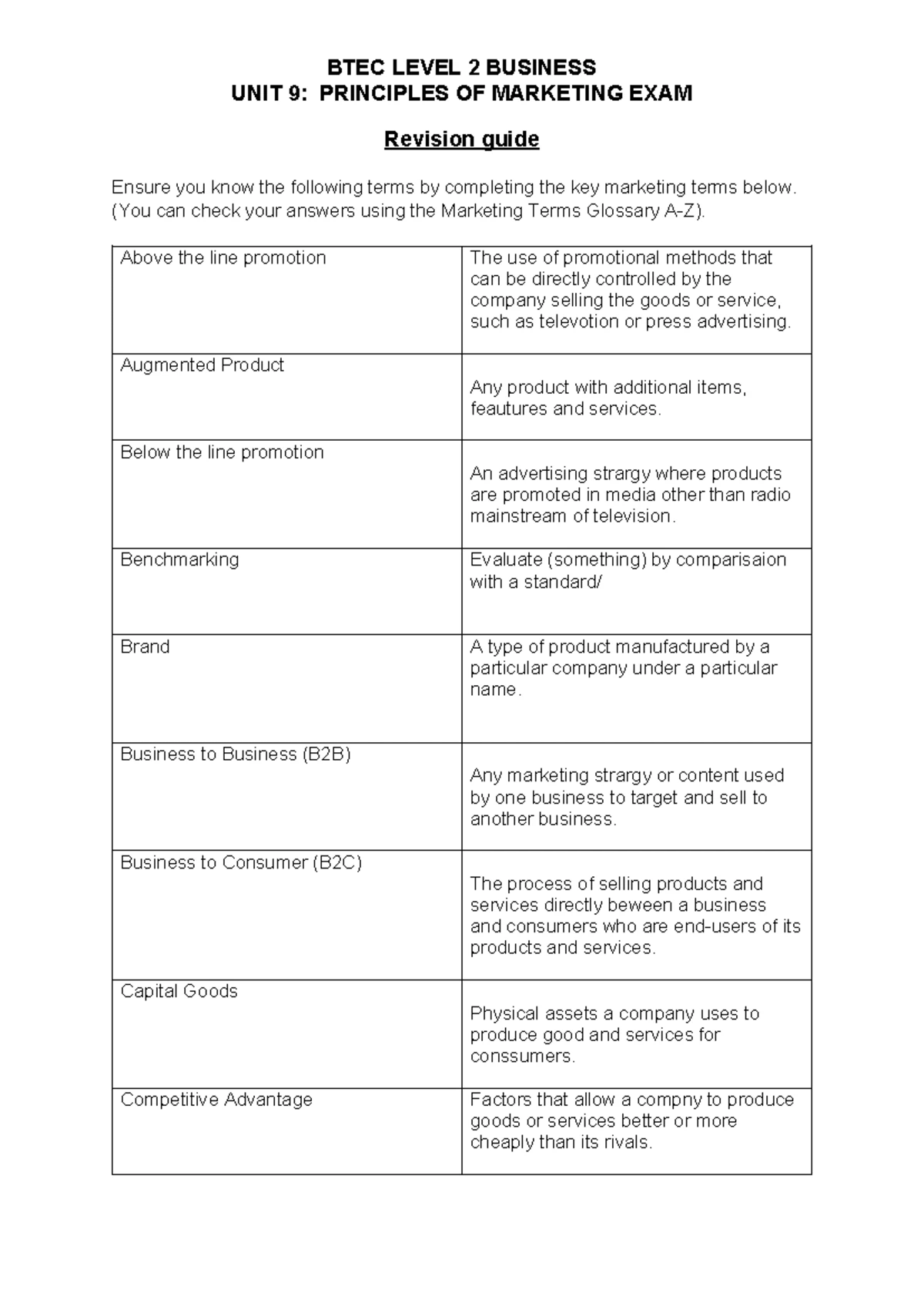L2 Business BTEC Finance Revision Notes and Key Concepts - Studocu