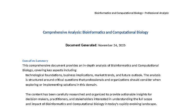 Professional Guide Bioinformatics Computational Biology 20251124 1419