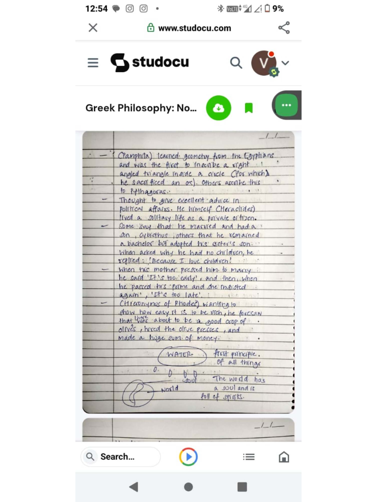 1254 EET Greek Philosophy Notes for Study - Studocu