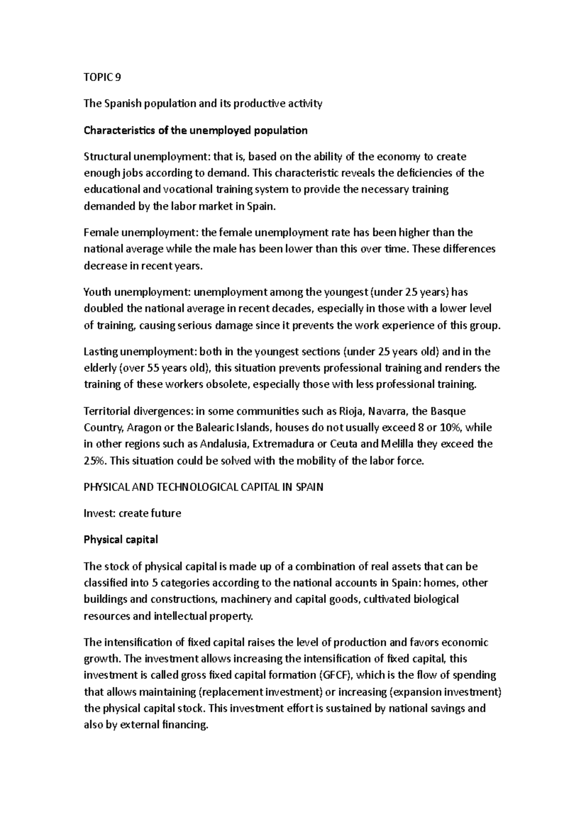 Final Exam Study Notes for ECON 101 - Macroeconomics: Unemployment ...