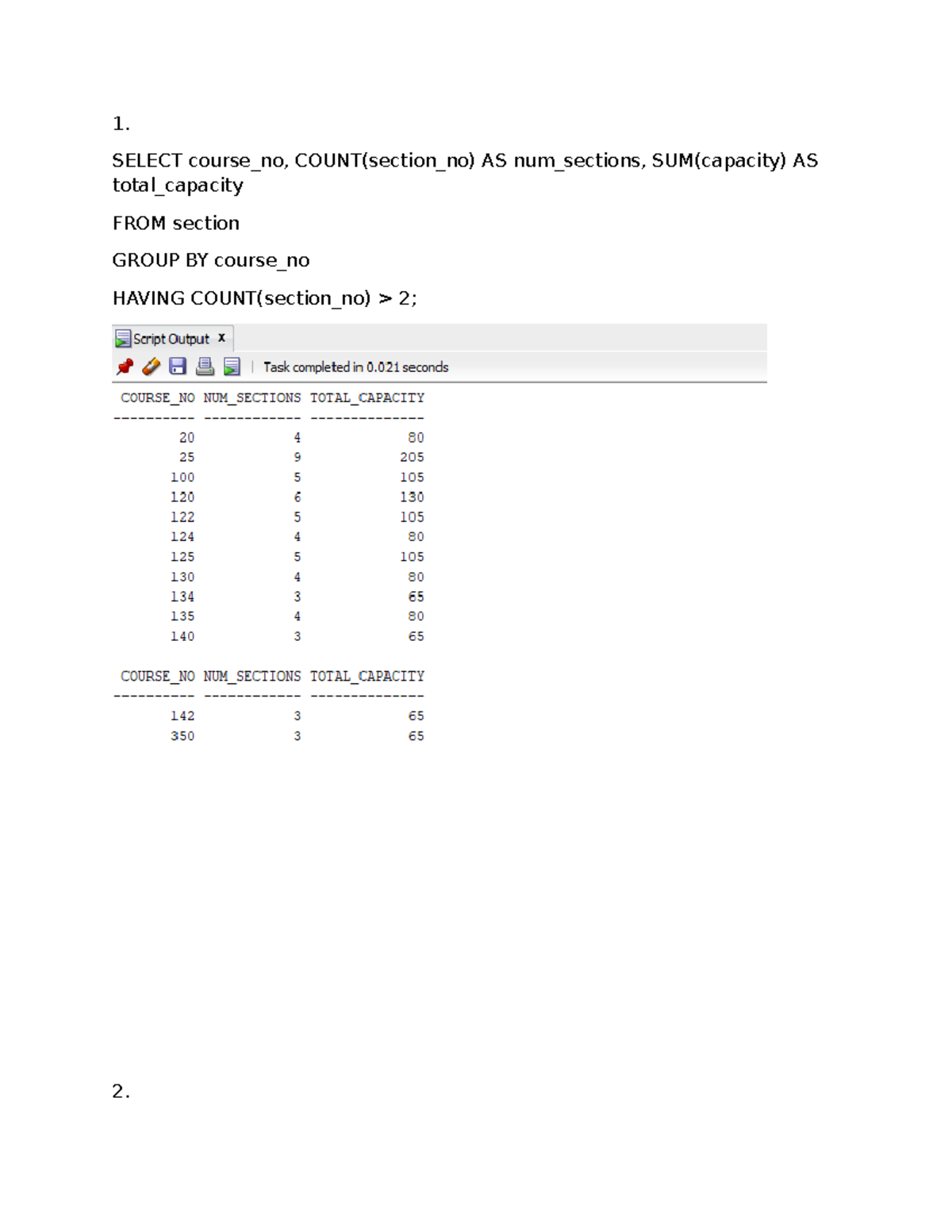 Lab2 - SQL Queries and Table Creation Techniques - Studocu