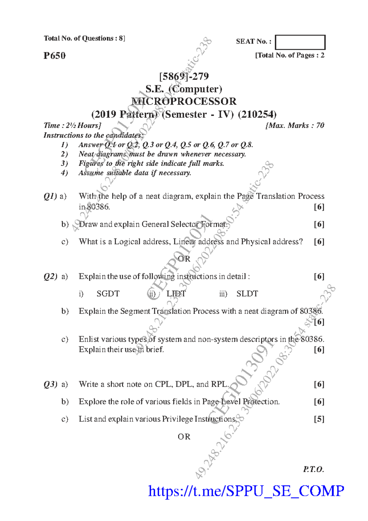 May Jun 2022-6 MP - Microprocessor Exam Study Material - Studocu