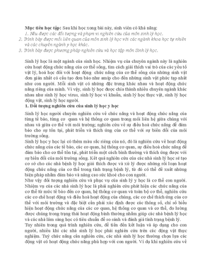 [Solved] Hy nu cc k thut xt nghim di truyn phn t m em bit Vai tr ca cc ...