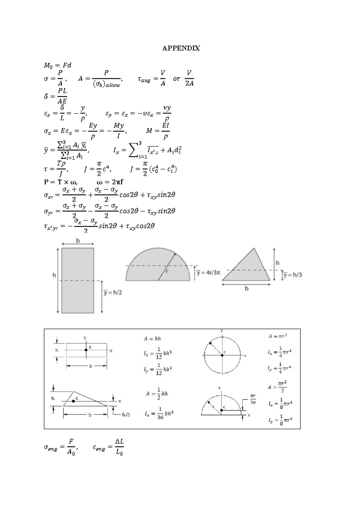 Appendix to the Study Material for Course Code XX123 - Studocu