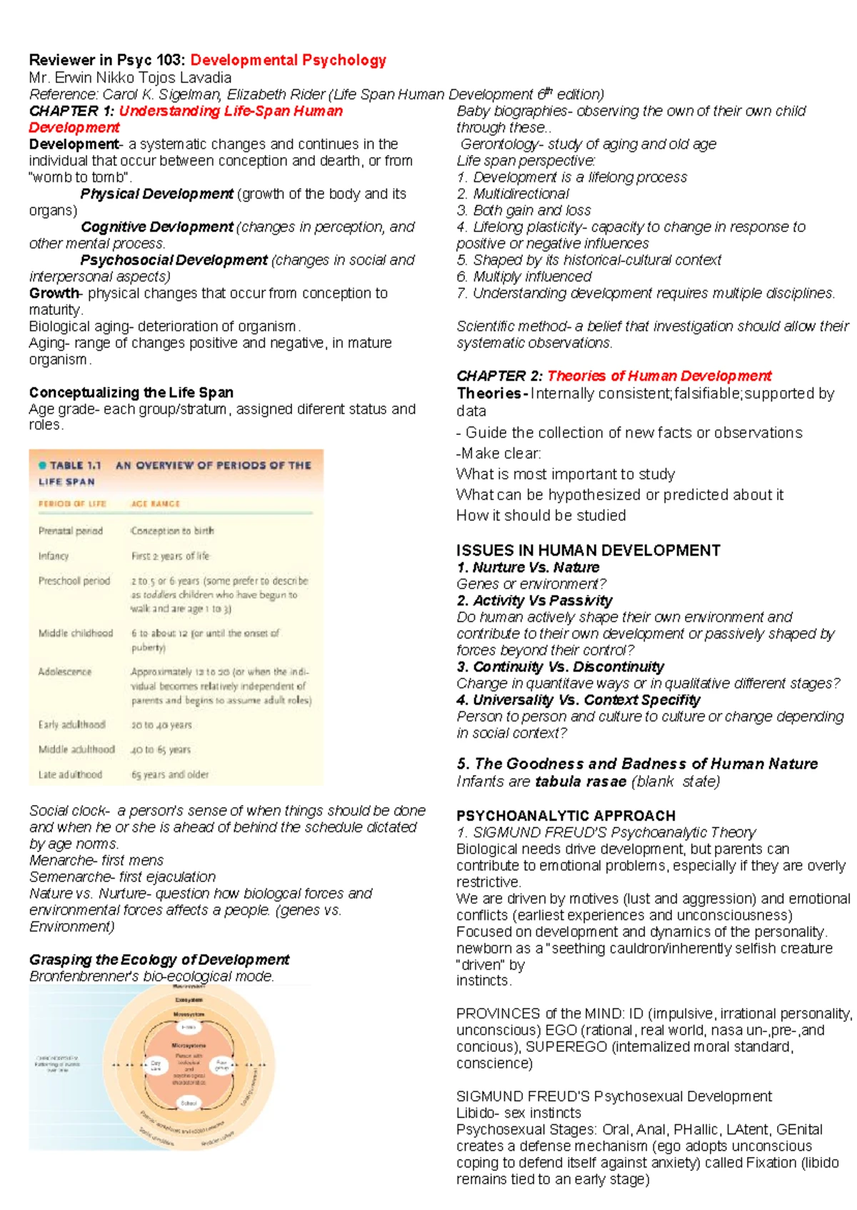 Developmental Psychology (PSY 101) - Adolescence Overview and Key ...