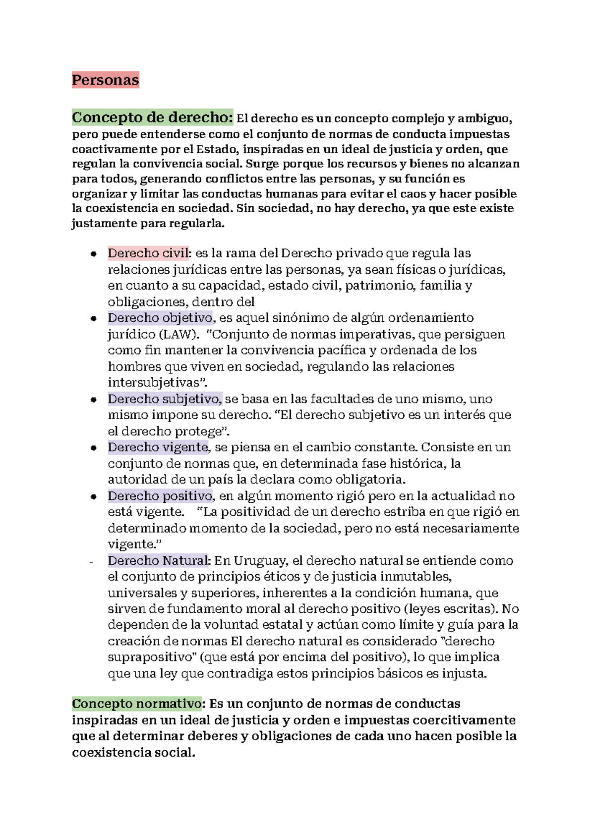 Conceptos Fundamentales del Derecho - Studocu
