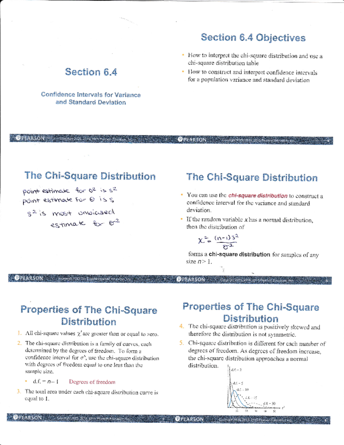 Confidence Intervals for Variance & SD: Section 6.4 Overview - Studocu