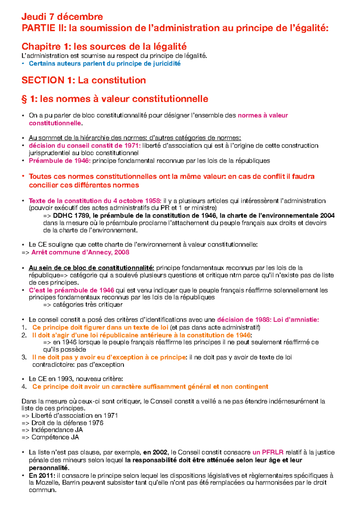 Chapitre 1: Les Sources de la Légalité - Cours Droit Administratif ...