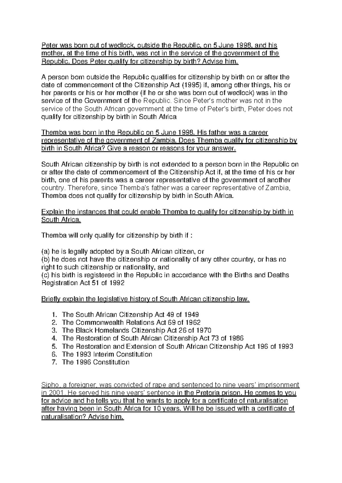 Cpd1501 Study Notes Citizenship Public Participation And Democracy Cpd1501 Study Notes Citizenship Public Participation And Democracy